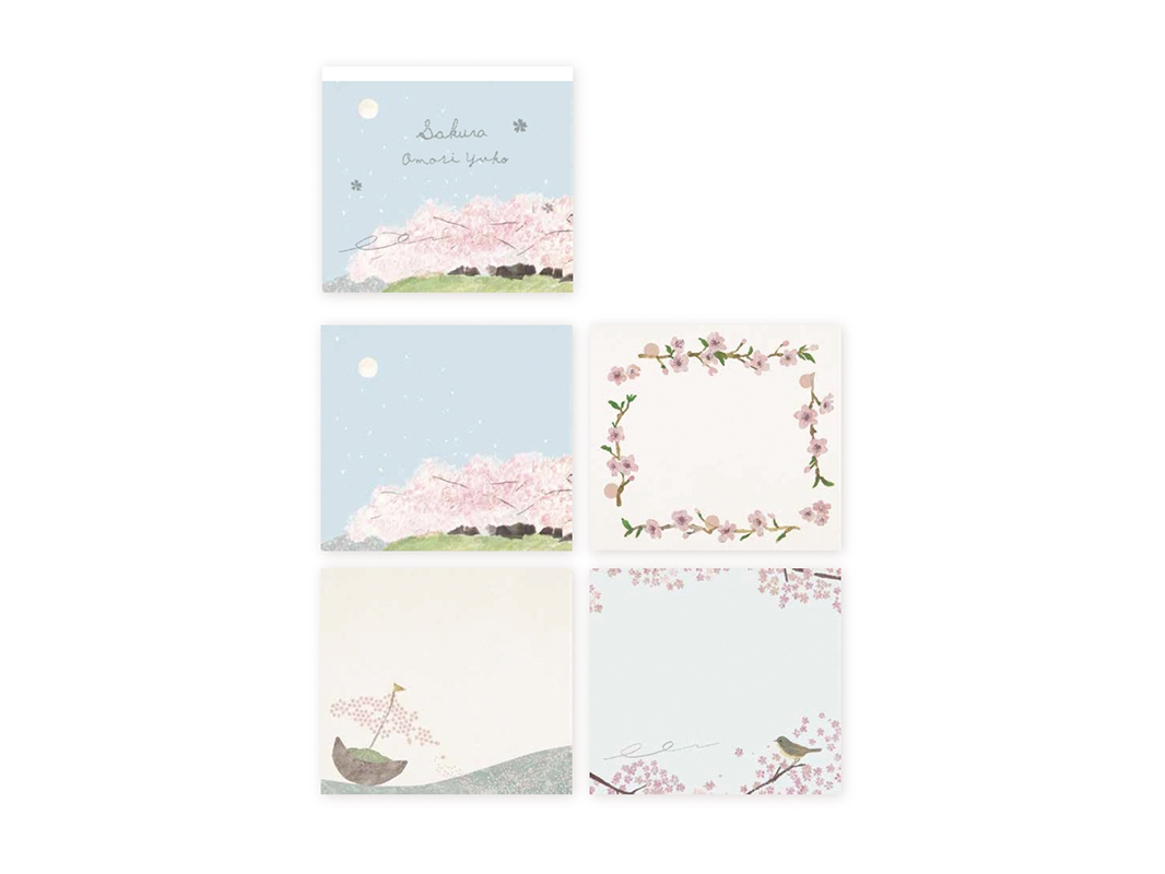 Cozyca x Omori Yuko Memo Pad - Sakura