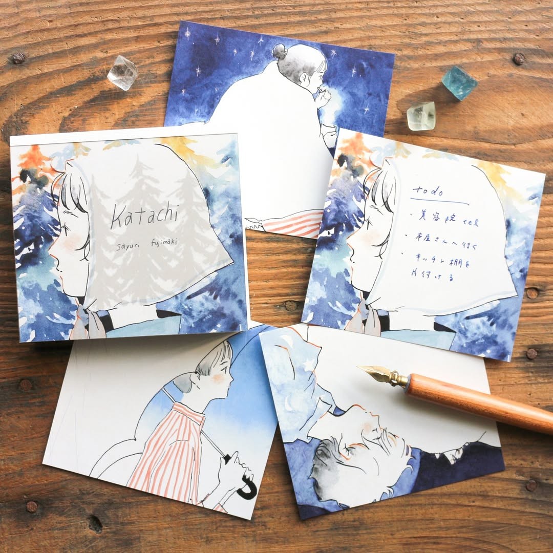 Cozyca x Sayuri Fujimaki Memo Pad - Katachi