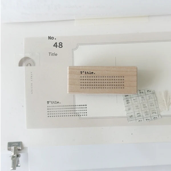 Nyret Rubber Stamp Vol.10 Daily Aesthetic No.48 - Title