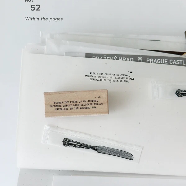 Nyret Rubber Stamp Vol.10 Daily Aesthetic No.52 - Within The Pages