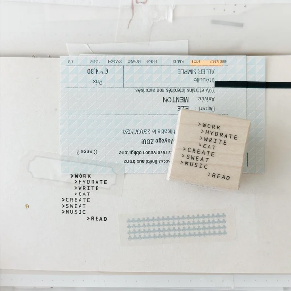 Nyret Rubber Stamp Vol.10 Daily Aesthetic No.53 - Reminder