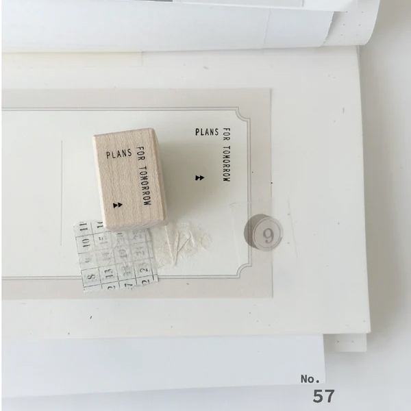 Nyret Rubber Stamp Vol.10 Daily Aesthetic No.57 - Plans For Tomorrow