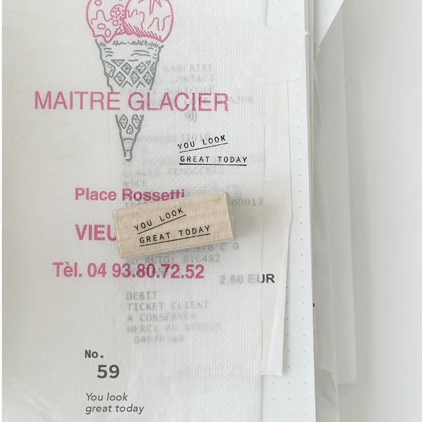 Nyret Rubber Stamp Vol.10 Daily Aesthetic No.59 - Look Great