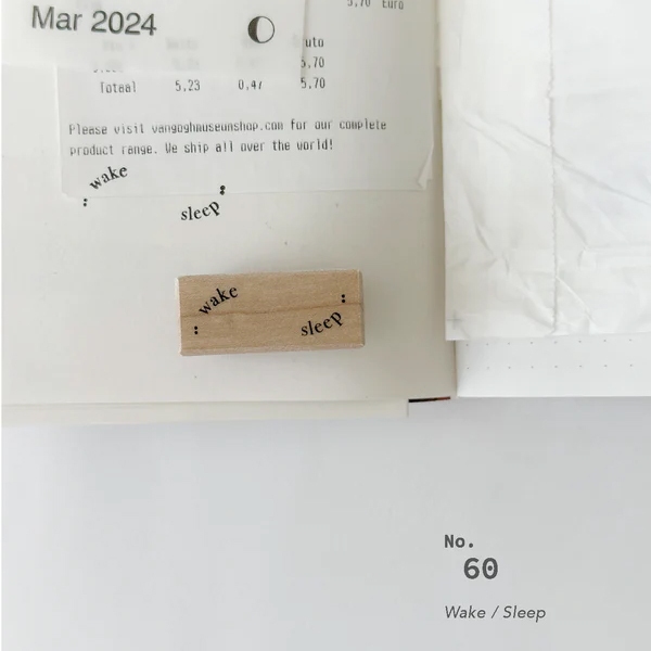 Nyret Rubber Stamp Vol.10 Daily Aesthetic No.60 - Wake Sleep