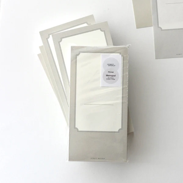 Nyret Frame Memo Pad - Grey And Dusty Pink