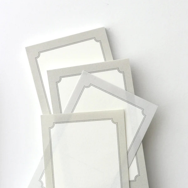 Nyret Frame Memo Pad - Grey And Dusty Pink
