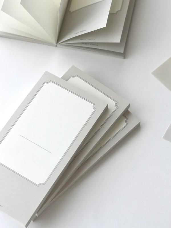 Nyret Frame Memo Pad - Grey And Dusty Pink