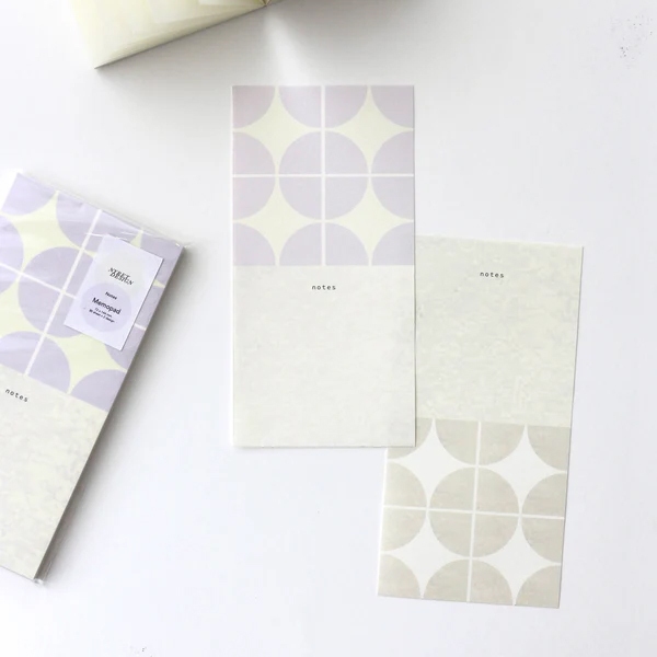 Nyret Frame Memo Pad - Purple And Peach