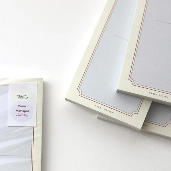 Nyret Frame Memo Pad - Blue And Yellow