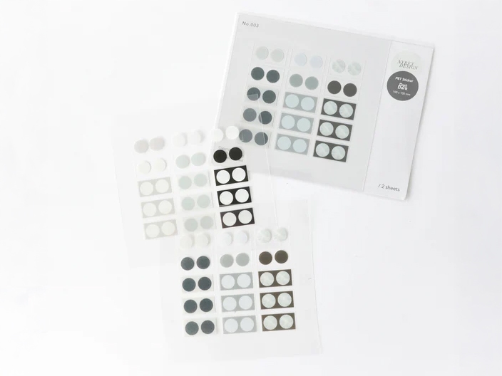 Nyret PET Stickers - Dot Dark