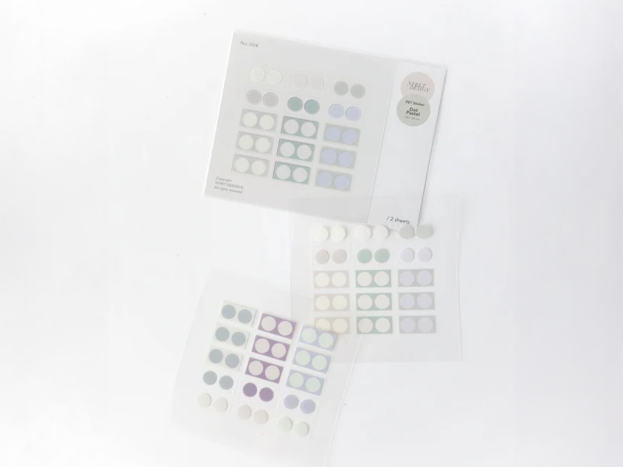Nyret PET Stickers - Dot Pastel