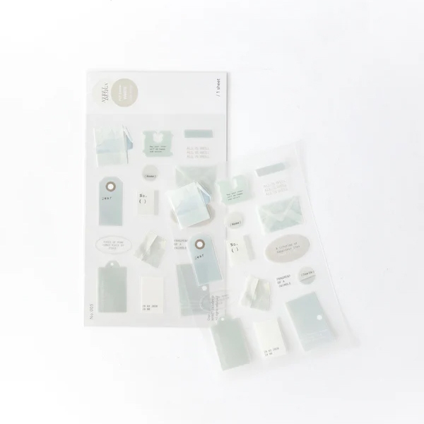 Nyret PET Stickers - White