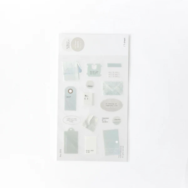 Nyret PET Stickers - White