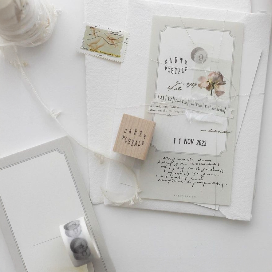 Nyret Rubber Stamp Vol.9 Postcard Series - Postal