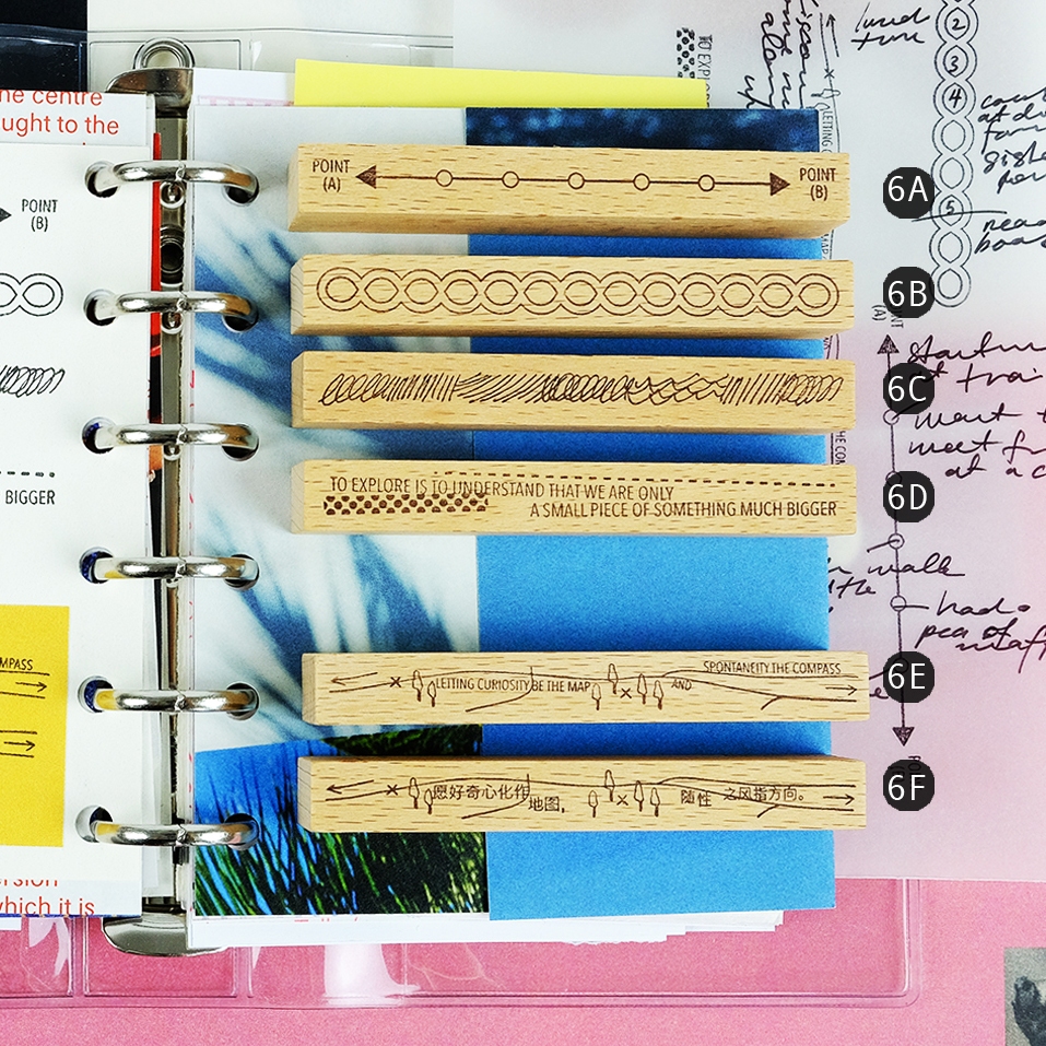 Kurukynki Rubber Stamp Journeying - Explore