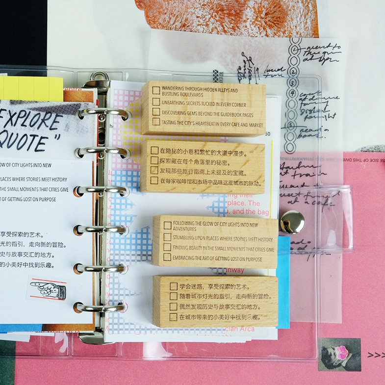 Kurukynki Rubber Stamp Journeying - Quote A