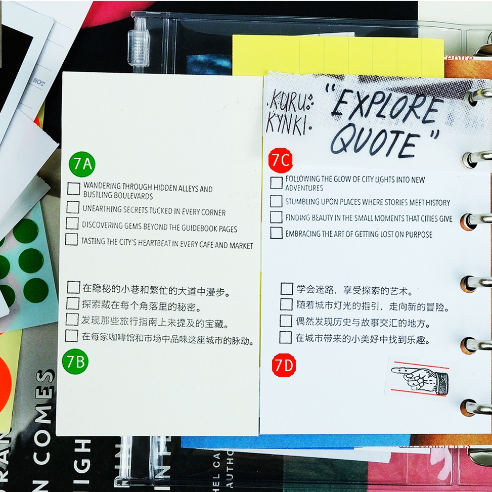 Kurukynki Rubber Stamp Journeying - Quote A