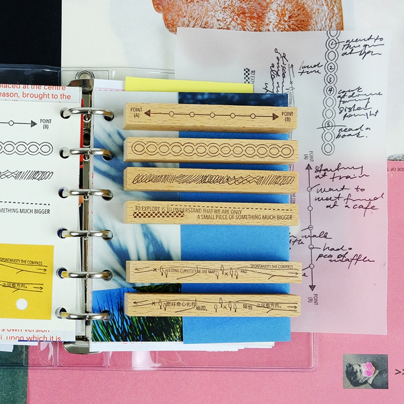 Kurukynki Rubber Stamp Journeying - Explore