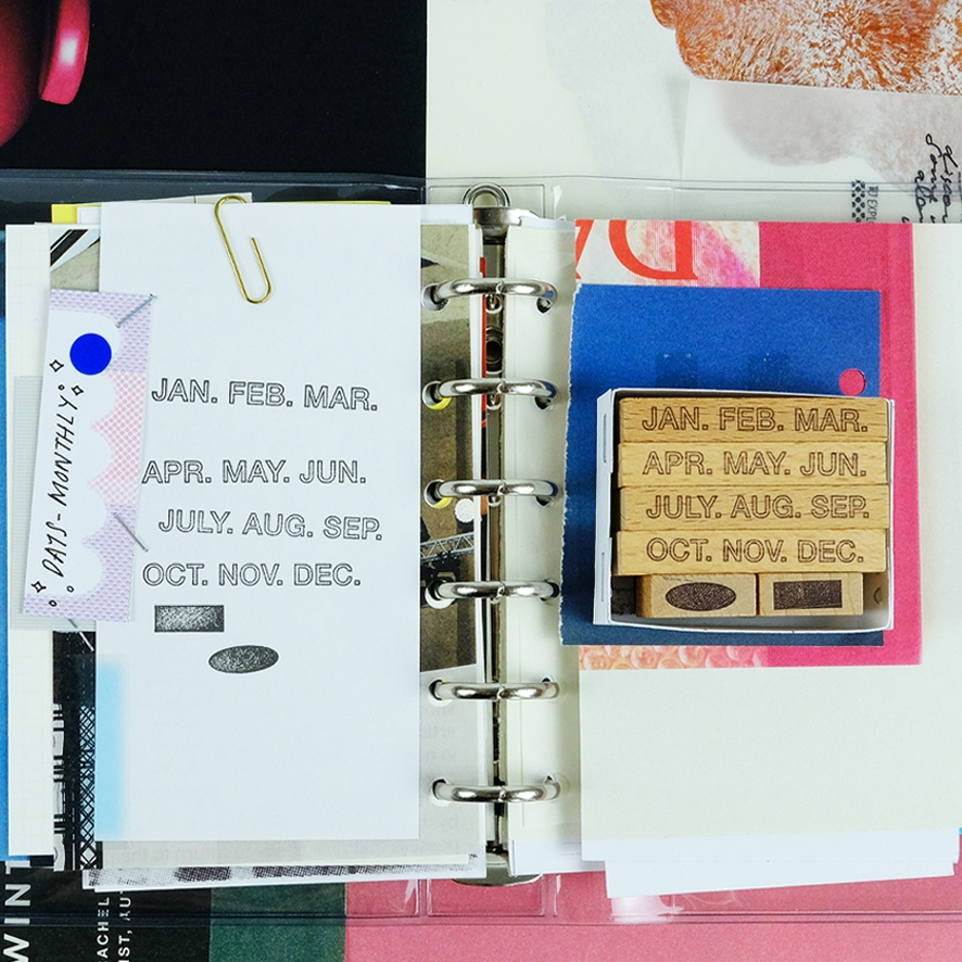 Kurukynki Rubber Stamp Set Days - Monthly Small