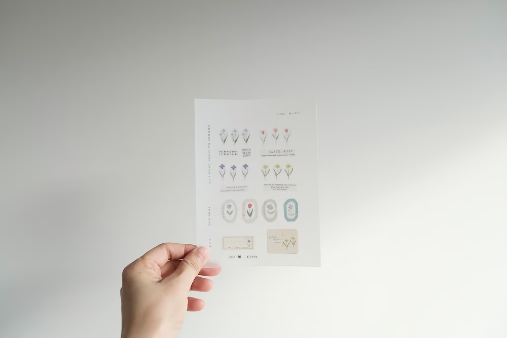 Yohaku Roll Stickers P009 - Garden