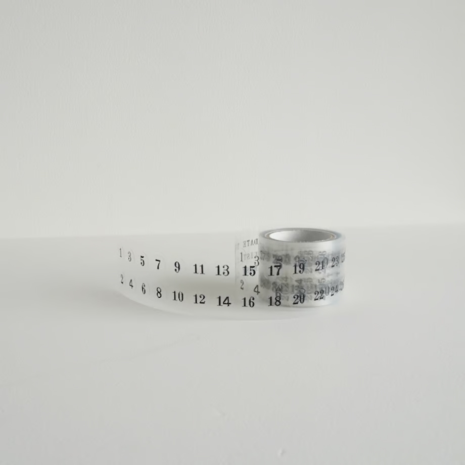 Yohaku Roll Stickers P010 - Calendar