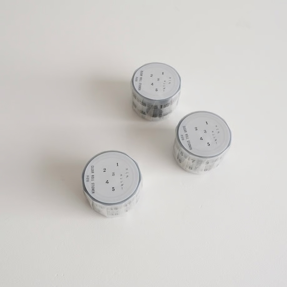 Yohaku Roll Stickers P010 - Calendar