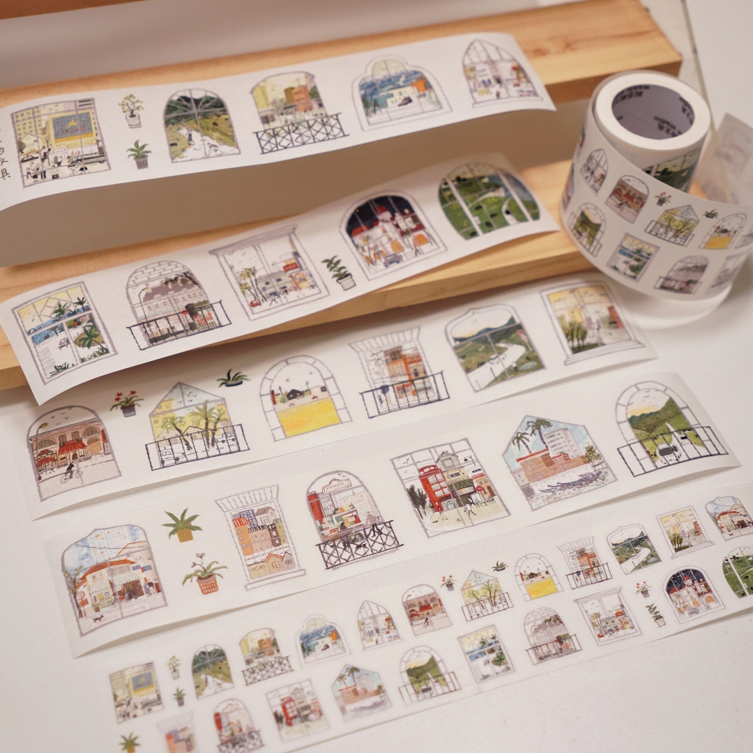 Wanle Studio Kiss-Cut Washi Tape - Beautiful View