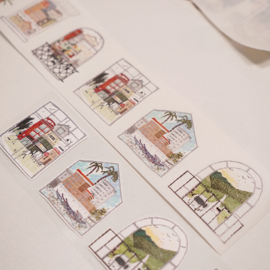 Wanle Studio Kiss-Cut Washi Tape - Beautiful View