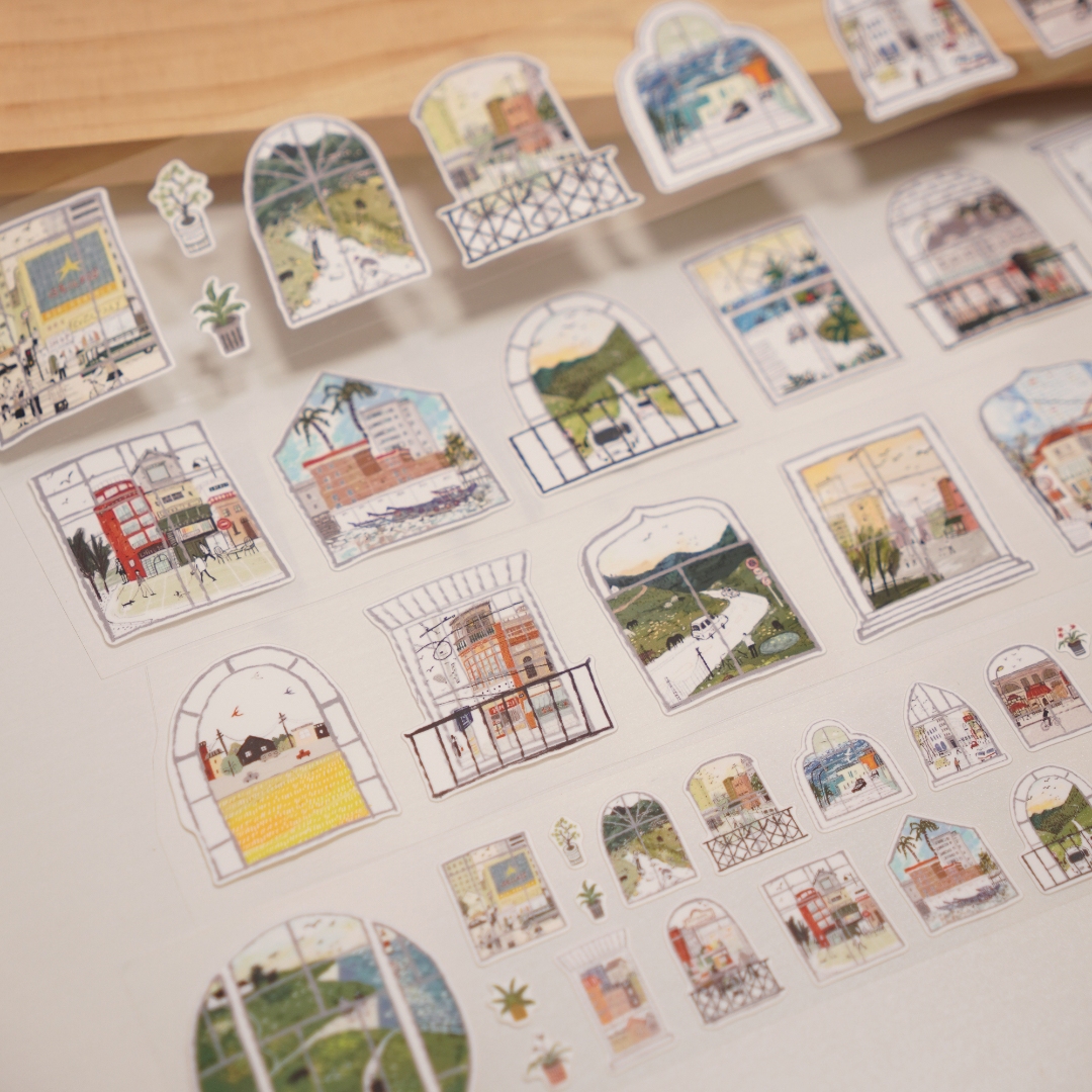 Wanle Studio Kiss-Cut Washi Tape - Beautiful View