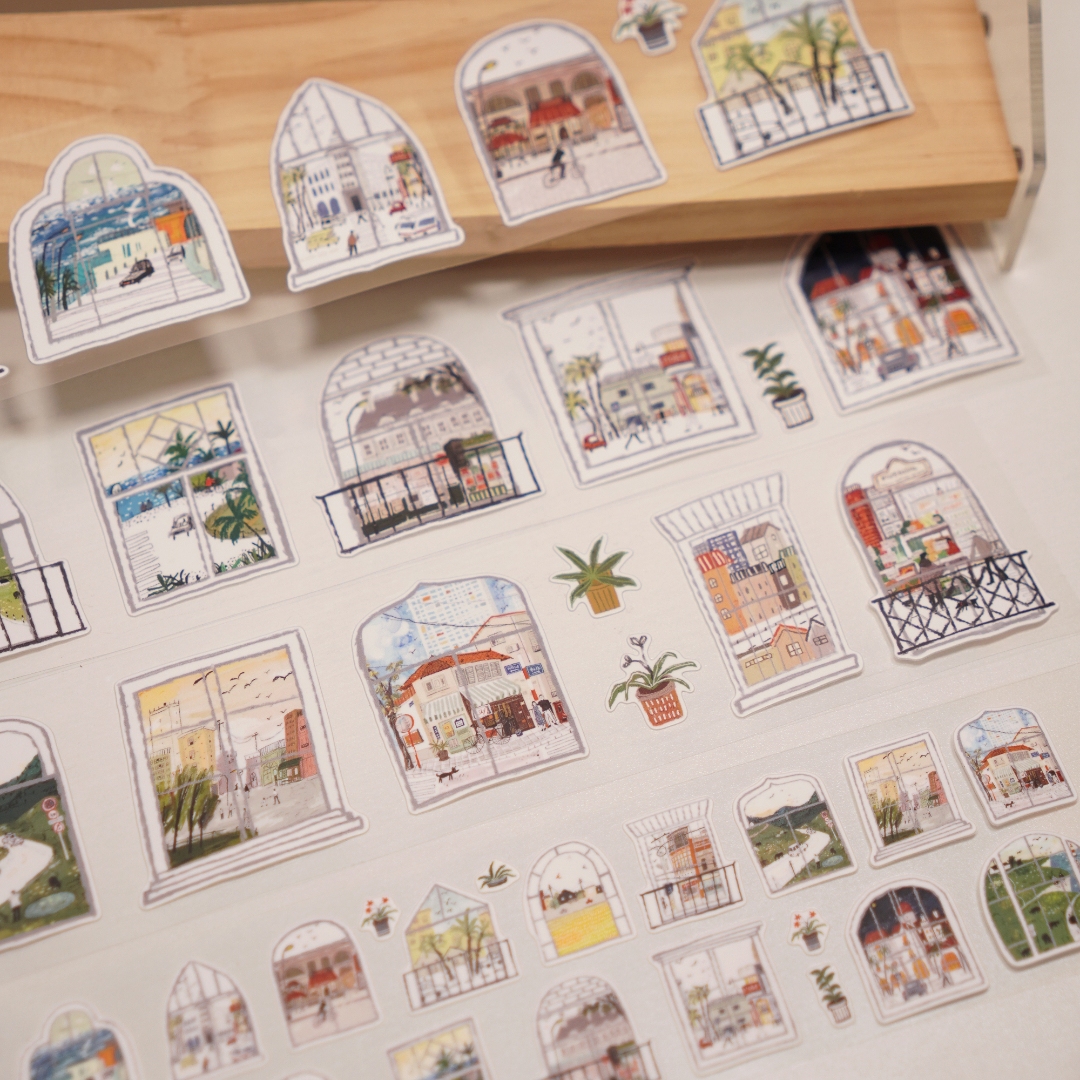 Wanle Studio Kiss-Cut Washi Tape - Beautiful View