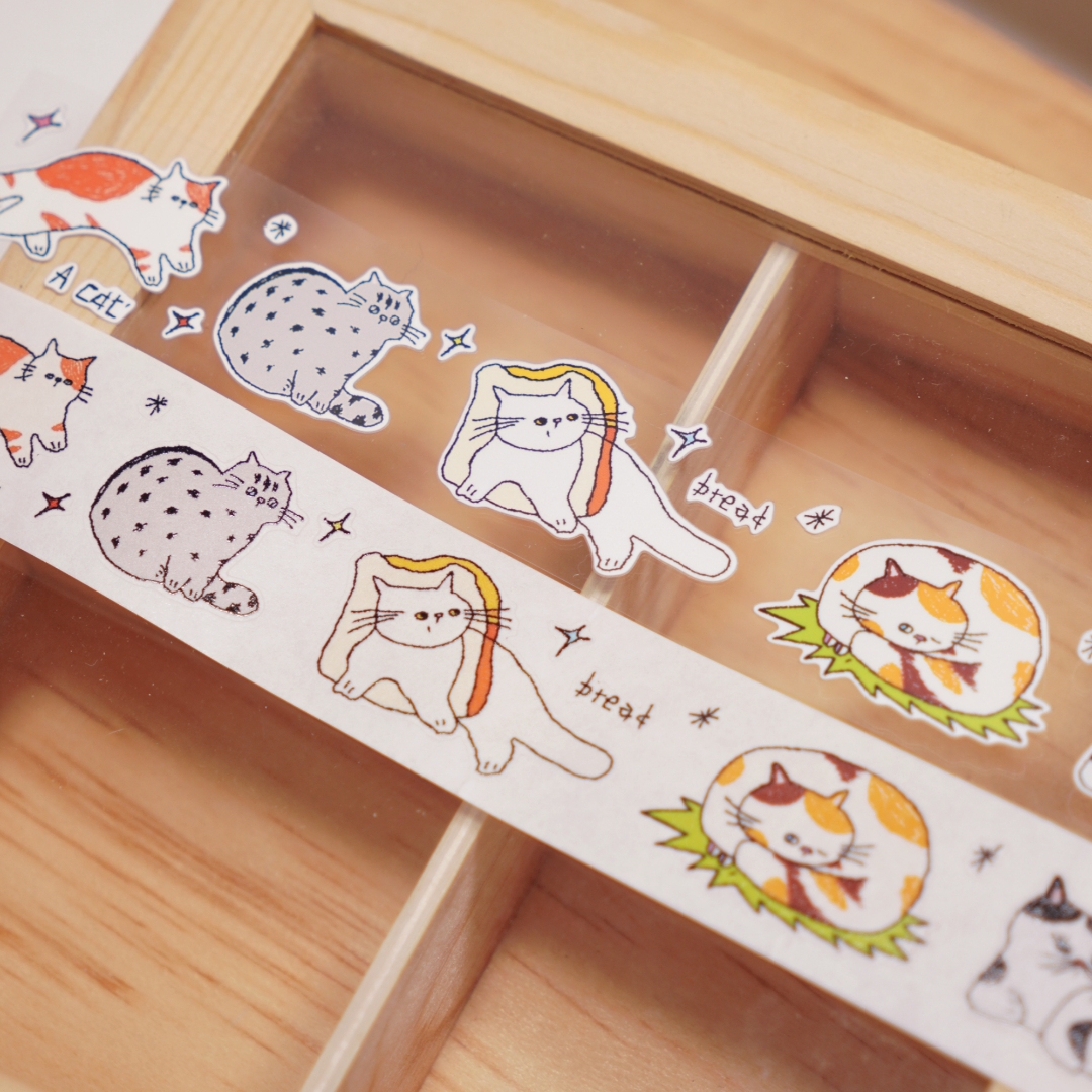 Wanle Studio Kiss-Cut Washi Tape - Our Cat