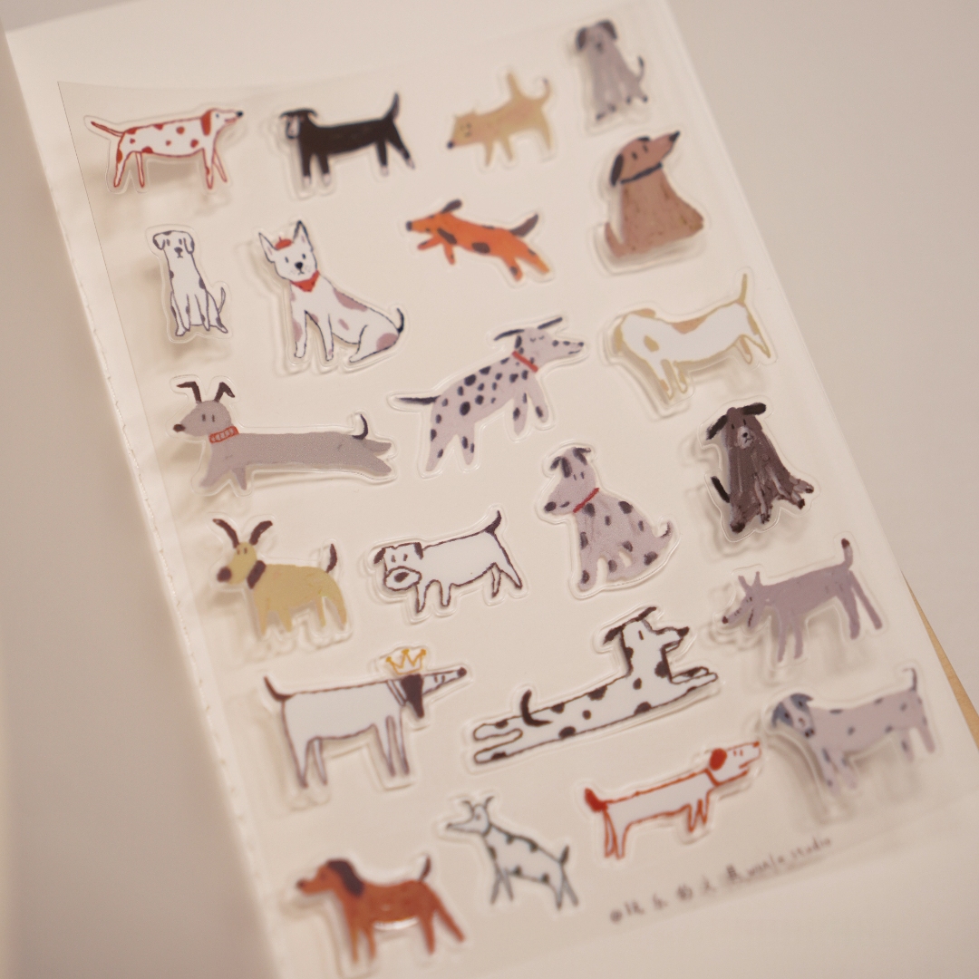 Wanle Studio Vol.10 Clear PET Stickers - Dogs