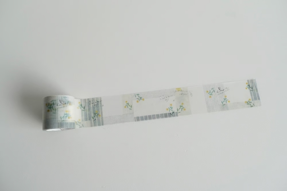 Yohaku Tracing Roll Sticky Note CHECK&STRIPE Winter Gift 2024 - YC-025