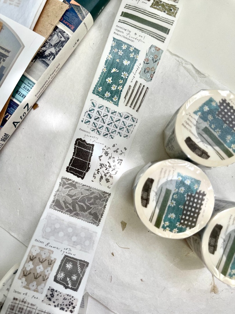 Pion Die-Cut Washi Tape Sample - Cloth
