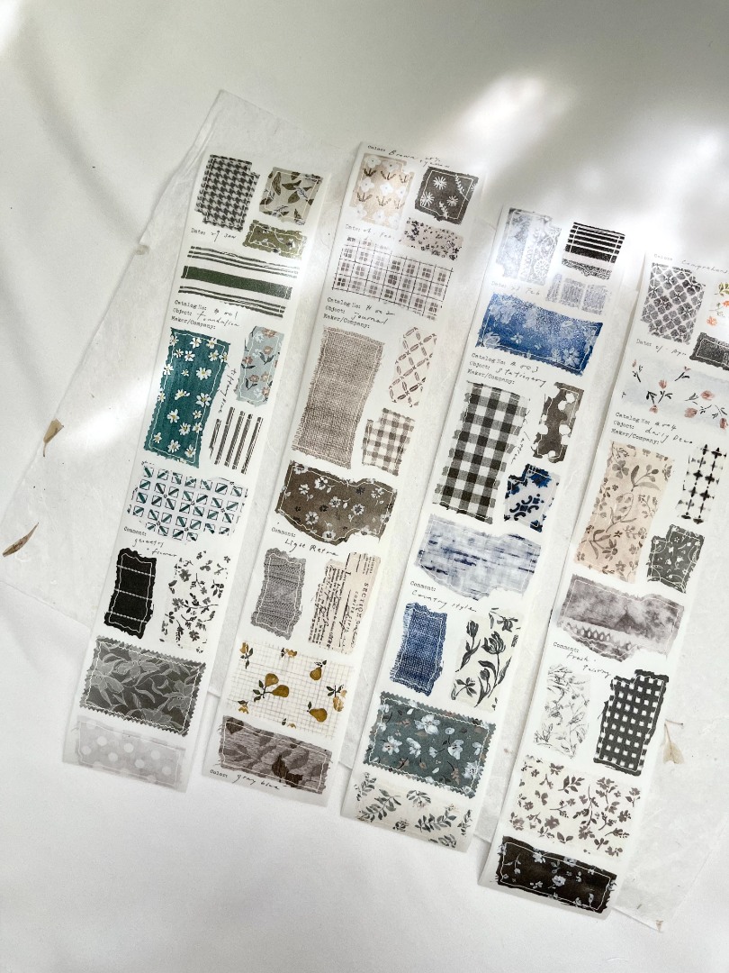 Pion Die-Cut Washi Tape Sample - Cloth