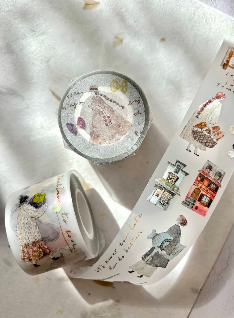 Pion Matte PET Kiss-Cut Tape - Mini Girl 01