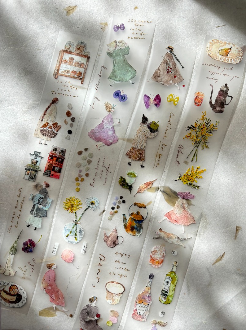 Pion Matte PET Kiss-Cut Tape - Mini Girl 01