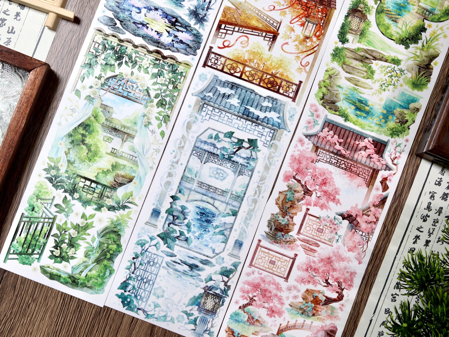 Shine Washi Tape Sample - Leisure Garden Four Seasons