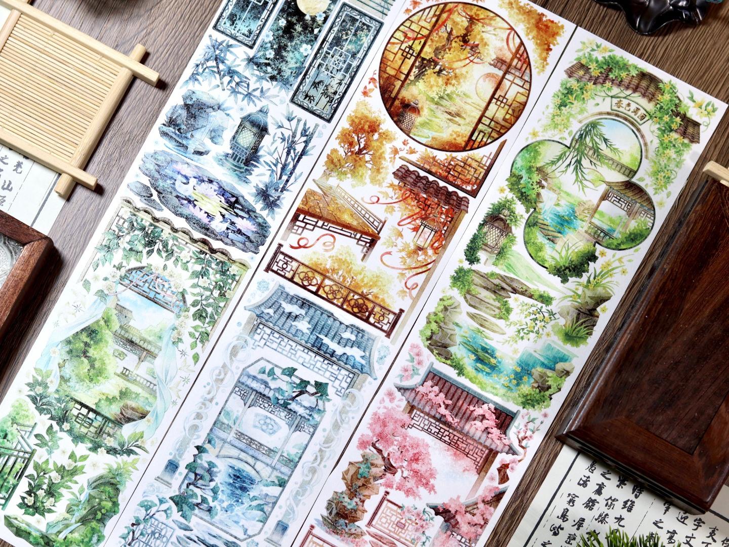 Shine Washi Tape Sample - Leisure Garden Four Seasons