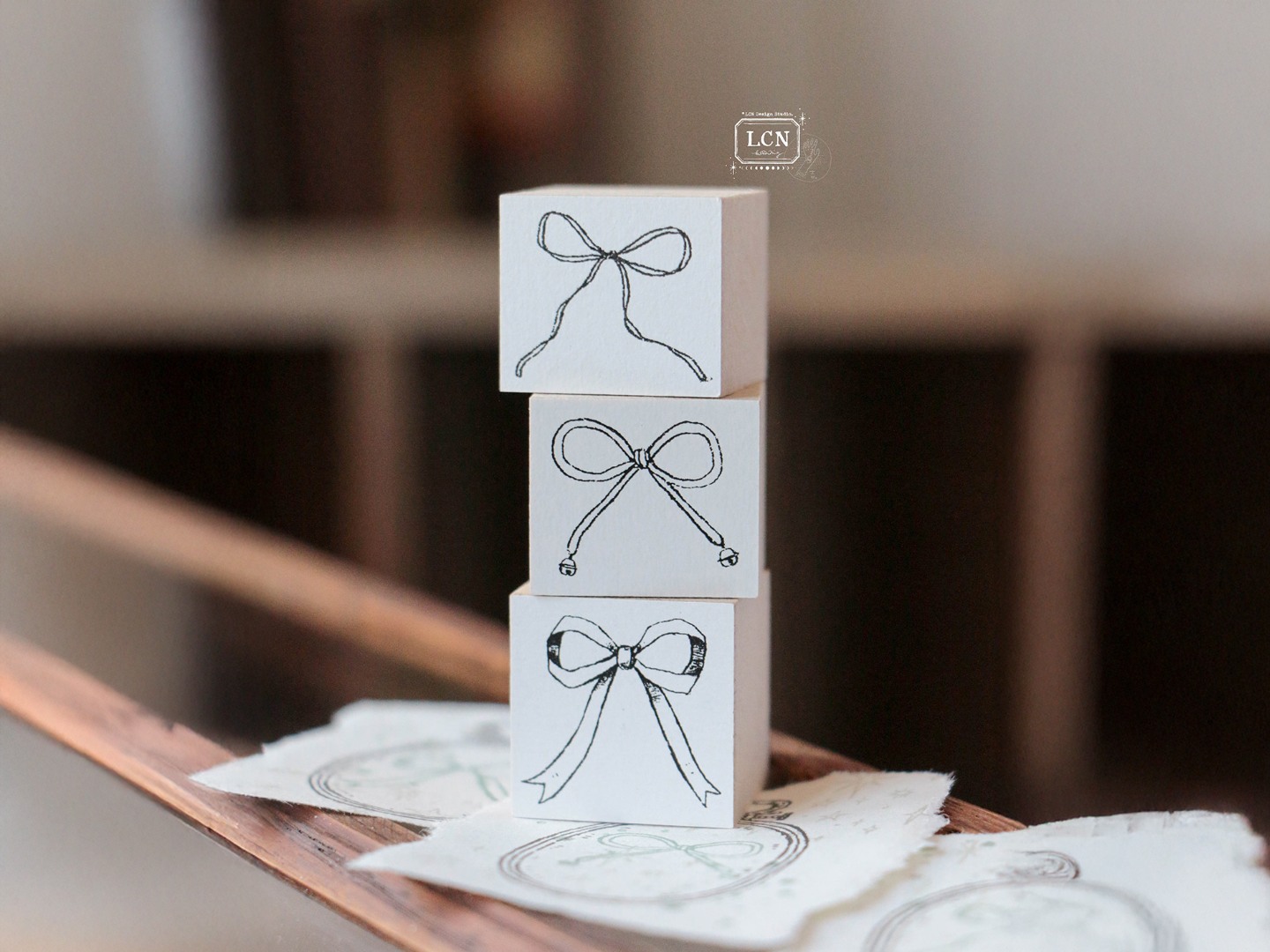LCN Rubber Stamp Set - Bow