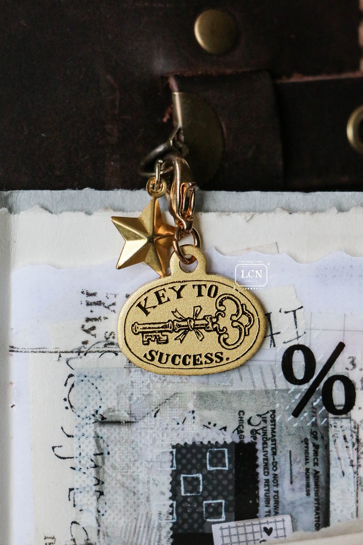 LCN Brass Charm - Key To Success