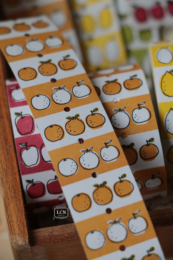 LCN Label Sticker Roll - Tangerine