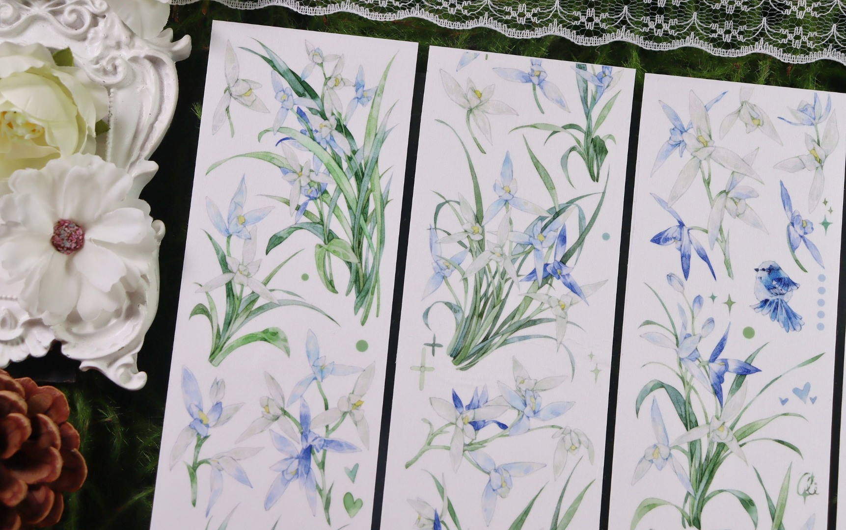 Zhaoxi Studio Washi Tape Sample - Grace in Solitude