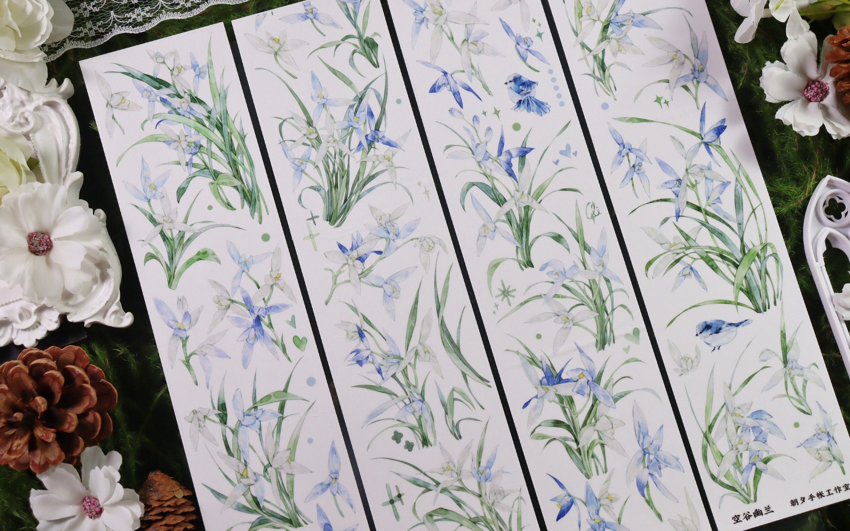 Zhaoxi Studio Washi Tape Sample - Grace in Solitude