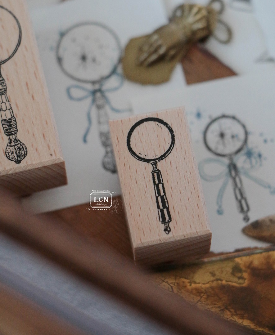 LCN Rubber Stamp  - Magnifying Glass S