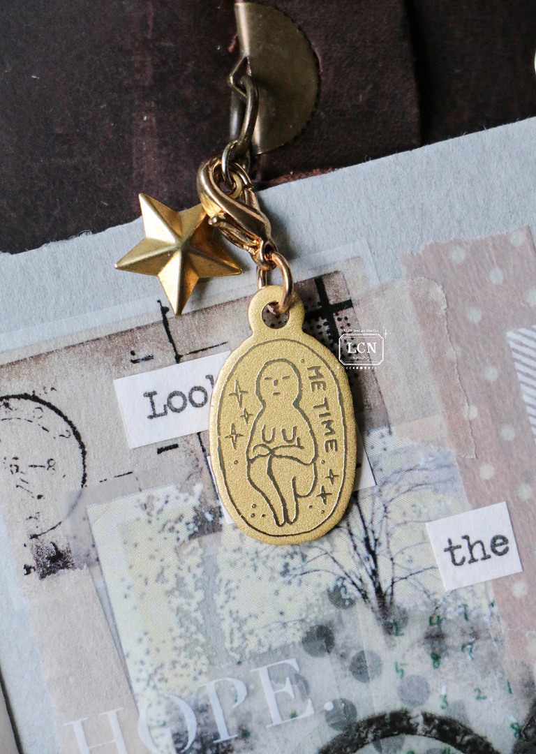 LCN Brass Charm - Me Time