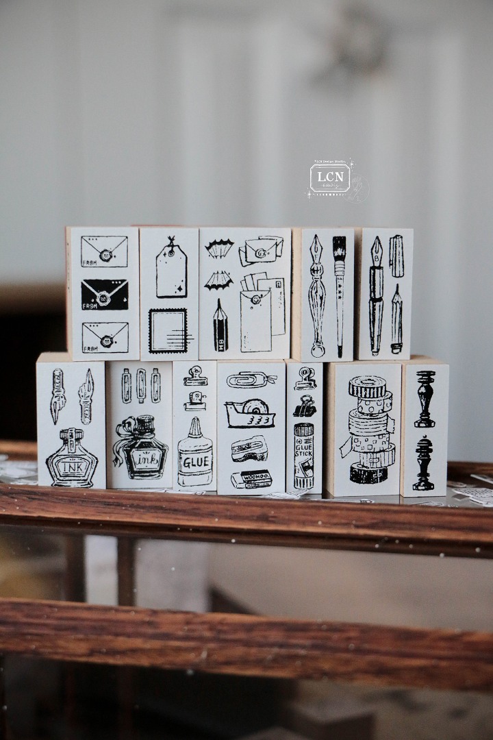 LCN Rubber Stamp Set - On The Desk 2