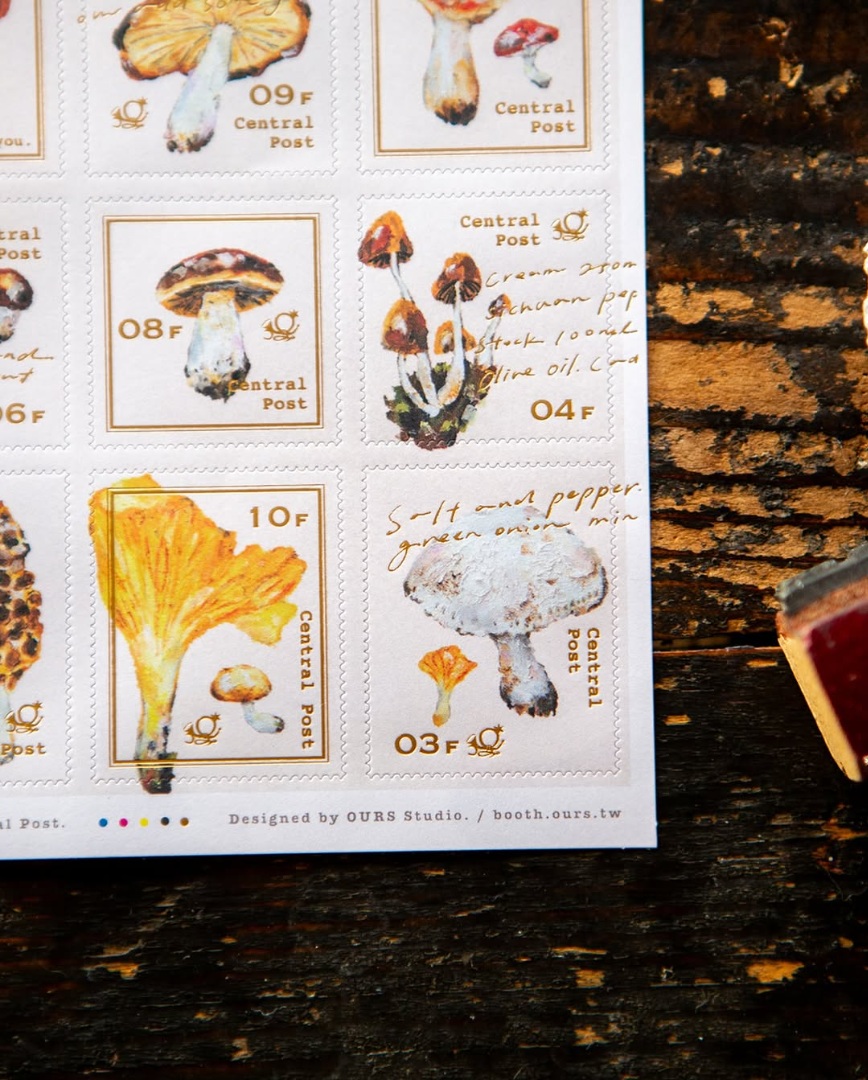 OURS Stamp Sticker Set - Mushroom Recipe