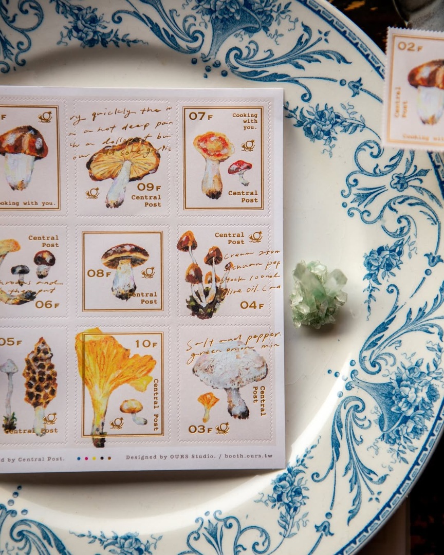 OURS Stamp Sticker Set - Mushroom Recipe