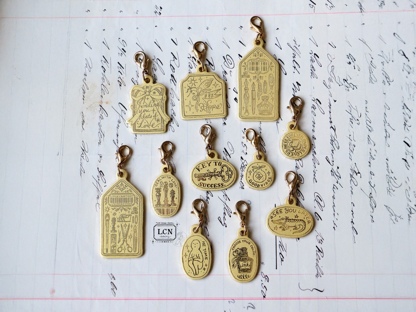 LCN Brass Charm - Seal With Love